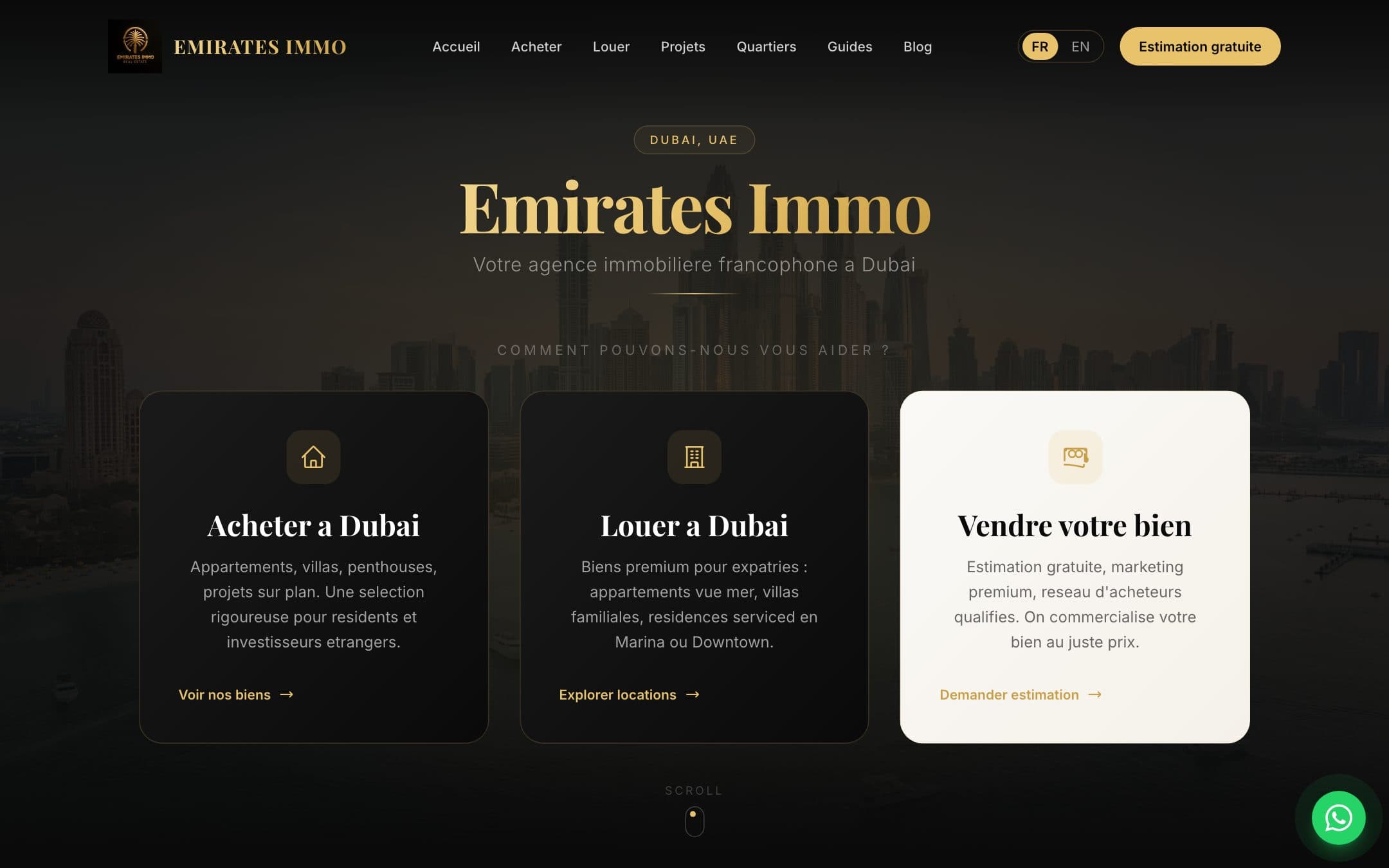 Site Emirates Immo